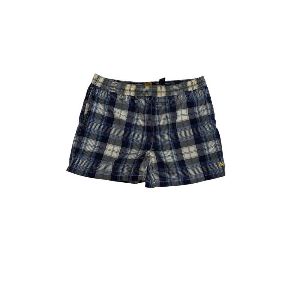 Plaid Shorts Elastic Waist Casual Comfy Lounge Shorts